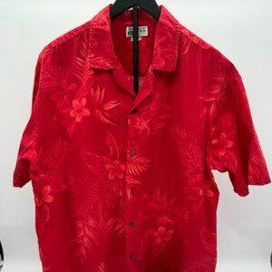 Aloha Republic Red Hawaiian Shirt XL